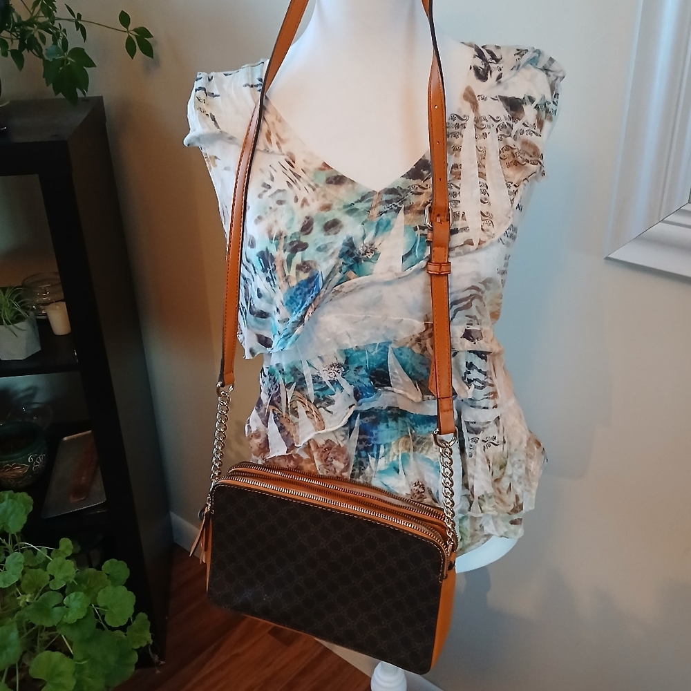 Nine West Tan and Black Crossbody Bag - Picture 9 of 12